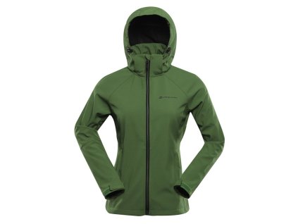 bunda dámská ALPINE PRO HOORA softshellová zelená (Varianta S)
