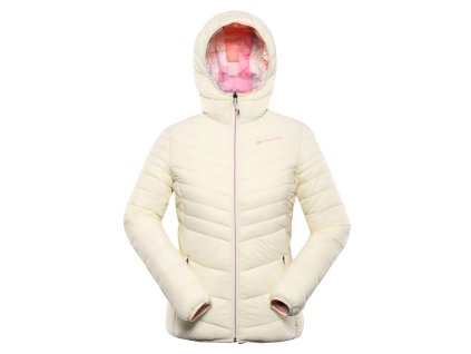 bunda dámská ALPINE PRO EROMA oboustranná béžová (Varianta M)