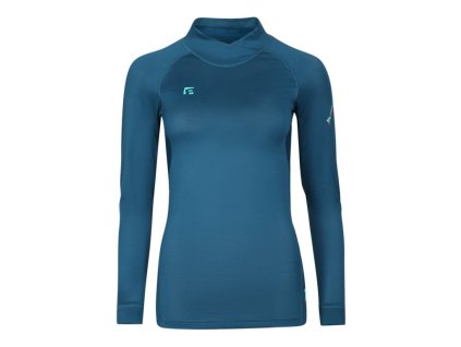 triko dlouhé dámské Progress TX NSTZ se stojáčkem petrolejové (Varianta L)