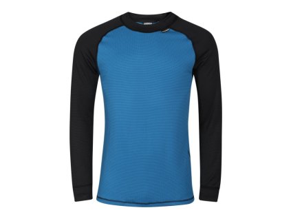 triko dlouhé pánské Progress MS TDR černo-petrolejové (Varianta L)