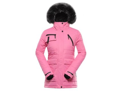 bunda dámská ALPINE PRO WERDA s membránou PTX růžová (Varianta L)