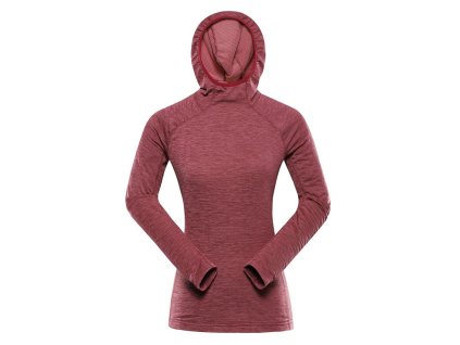mikina dámská ALPINE PRO ROLTA rychleschnoucí růžová (Varianta L)