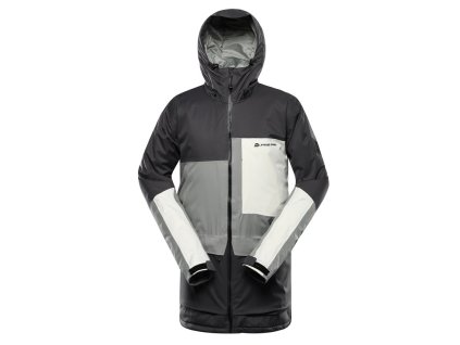 bunda pánská ALPINE PRO GARG s membránou PTX šedá (Varianta L)