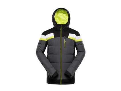 bunda pánská ALPINE PRO FERER péřová s membránou PTX zemitá (Varianta L)