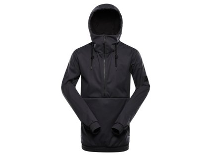 bunda pánská ALPINE PRO JARG softshellová s membránou PTX zemitá (Varianta L)