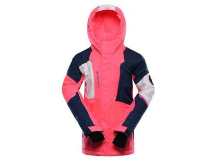 bunda dětská ALPINE PRO DEARO s membránou PTX růžová (Varianta 104-110)