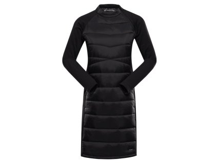 šaty dámské zimní ALPINE PRO OMERA HI-THERM černé (Varianta L)