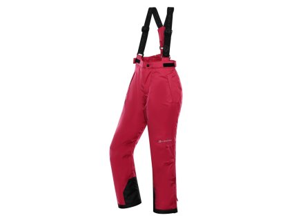 kalhoty dětské dlouhé ALPINE PRO EDESO růžové VIVACIOUS (Varianta 104-110)