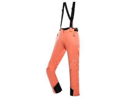 kalhoty dámské dlouhé ALPINE PRO EDESA s membránou PTX oranžové (Varianta L)