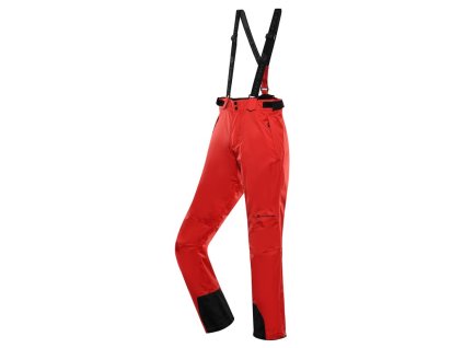 kalhoty pánské dlouhé ALPINE PRO EDES s membránou PTX červené (Varianta XL)
