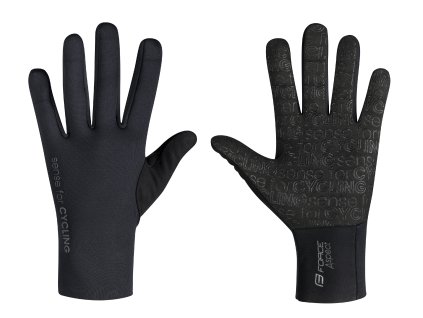 rukavice FORCE ASPECT neopren, černé (velikost L)