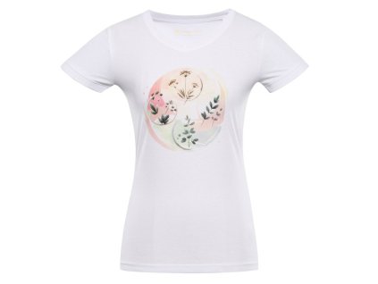 triko dámské krátké ALPINE PRO NEGA 2 s COOL DRY bílé (Varianta XL)