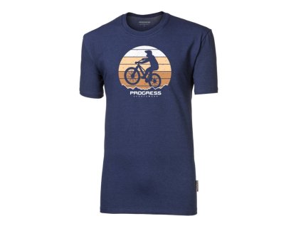 triko krátké pánské Progress BARBAR BIKER s bambusem tm.modrá (Varianta XXL)