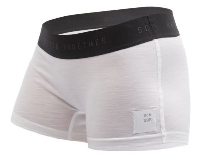 kalhotky dámské SENSOR MERINO CORDURA s nohavičkou bílé (Varianta L)