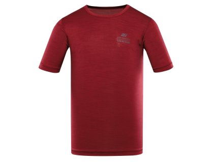 triko pánské krátké ALPINE PRO BASIK rychleschnoucí s COOL DRY červené (Varianta XXL)
