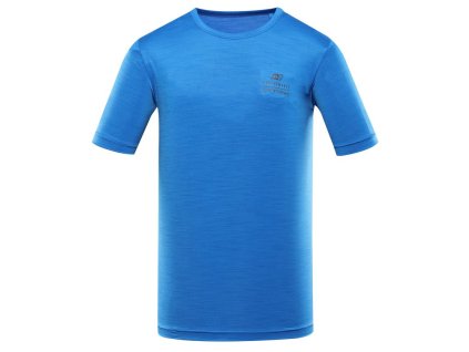 triko pánské krátké ALPINE PRO BASIK rychleschnoucí s COOL DRY modré (Varianta L)