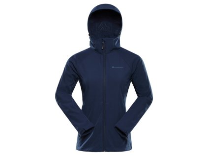 bunda dámská ALPINE PRO HOORA softshellová s DWR modrá (Varianta M)