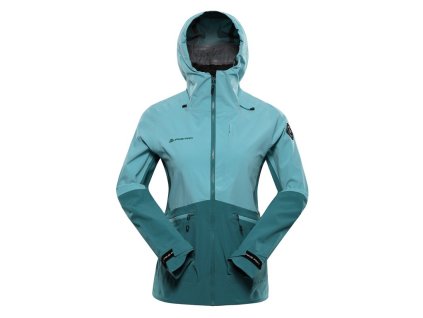 bunda dámská ALPINE PRO ZARRA nepromokavá S PTX modrá (Varianta L)