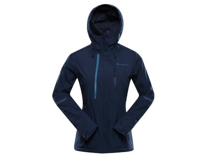bunda dámská ALPINE PRO NOREMA 2 nepromokavá s PTX modrá (Varianta S)
