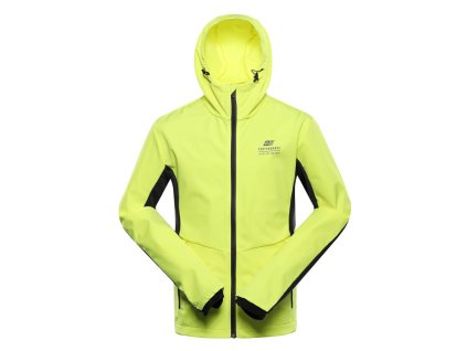 bunda pánská ALPINE PRO KERAK softshellová s DWR žlutá (Varianta M)