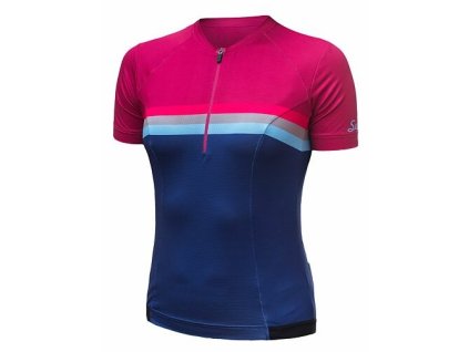 dres krátký dámský SENSOR CYKLO TOUR lilla stripes (Varianta L)