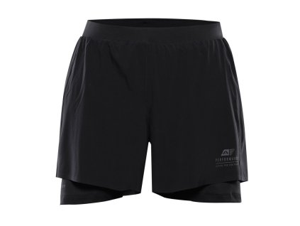 kalhoty pánské krátké ALPINE PRO GAJER s COOL DRY černé (Varianta L)