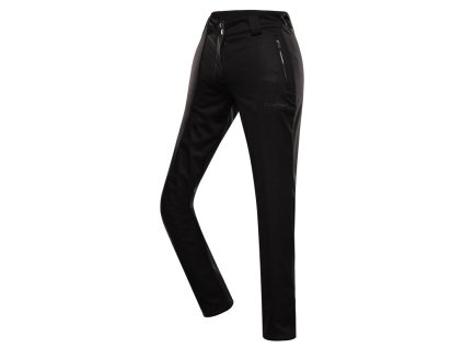 kalhoty dámské dlouhé ALPINE PRO UFEDA softshellové s membránou černé (Varianta L)