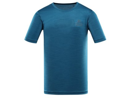 triko pánské krátké ALPINE PRO BASIK rychleschnoucí s COOL DRY modré (Varianta 5XL)