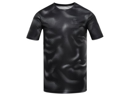 triko pánské krátké ALPINE PRO QUATR rychleschnoucí s COOL DRY černé (Varianta M)