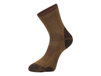 ponožky ALPINE PRO KEROWE antibakteriální zemité (Varianta L)