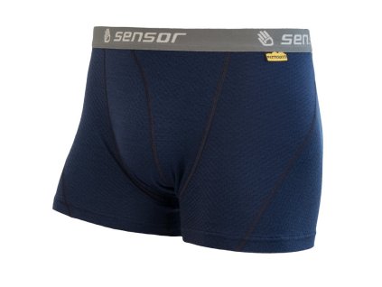 boxerky SENSOR MERINO DOUBLE FACE tm. modré (Varianta L)