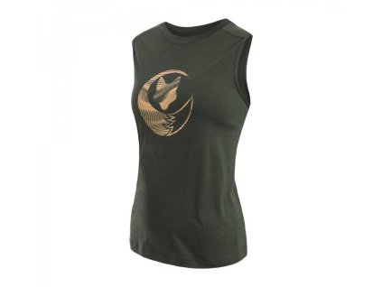 tílko dámské SENSOR MERINO FOX olivové (Varianta M)