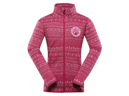 svetr dětský ALPINE PRO ZEGO růžový (Varianta 152/158)