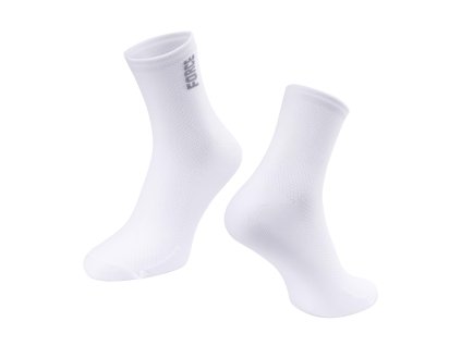ponožky FORCE COLOUR krátké, bílé (velikost S-M)