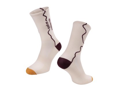 ponožky FORCE ENDLESS, krémové (velikost S-M)