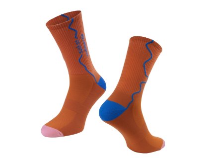 ponožky FORCE ENDLESS, cihlové (velikost S-M)