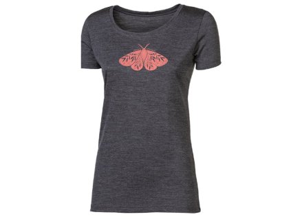 triko krátké dámské Progress VINKA "ARCTIA" merino šedý melír (Varianta L)