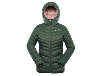 bunda dámská ALPINE PRO EROMA oboustranná zelená (Varianta XS)