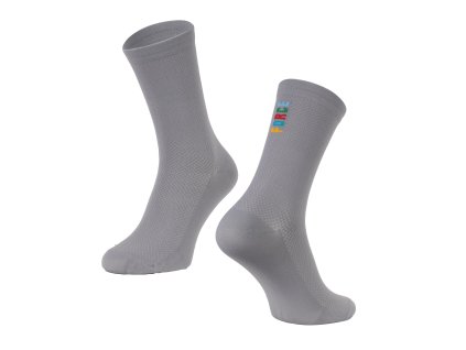 ponožky FORCE COLOUR dlouhé, šedé (velikost S-M)