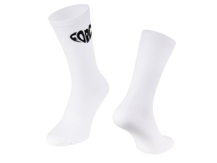 ponožky FORCE IN HEART dlouhé, bílé (velikost S-M)