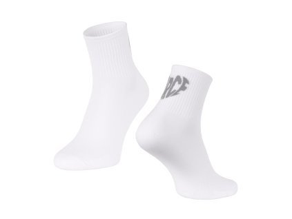 ponožky FORCE IN HEART krátké, bílé (velikost S-M)