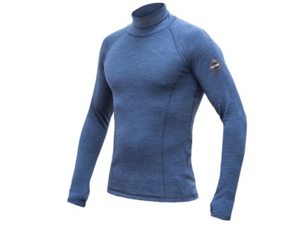 rolák dlouhý pánský SENSOR MERINO BOLD modrý (Varianta M)