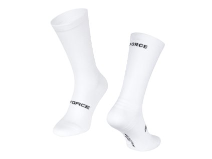 ponožky FORCE VERDONE, bílé (velikost S-M)