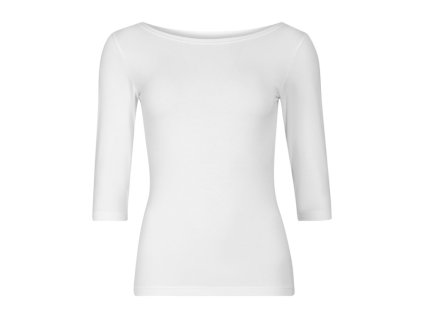 triko 3/4 rukáv dámské s bambusem Progress AKINA bílé (Varianta L)