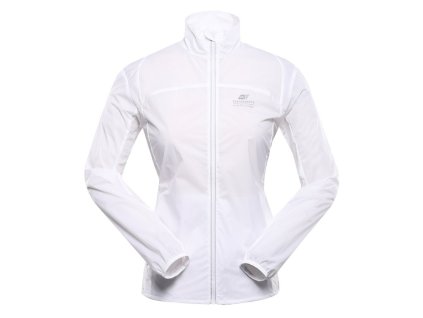 bunda dámská ALPINE PRO SPINA s DWR bílá (Varianta L)