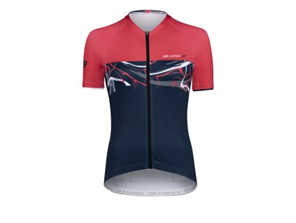 dres F ART UNI kr. rukáv, tm. modrý-červený (velikost L)