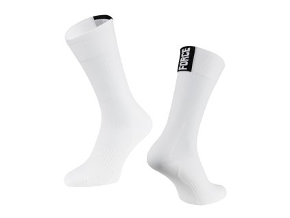 ponožky FORCE SECTOR, bílé (velikost S-M)