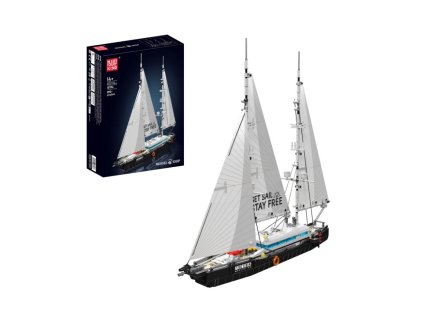 Moderní dvoustěžňová plachetnice Mould King 10194 - Model Ship