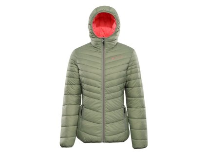 bunda dámská ALPINE PRO EROMA oboustranná zelená (Varianta L)