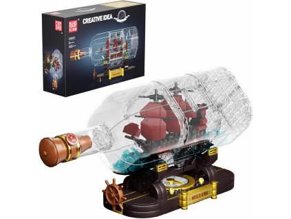 Mini pirátská loď Královna mstitelka v láhvi MOULD KING 10085 – Model Ship